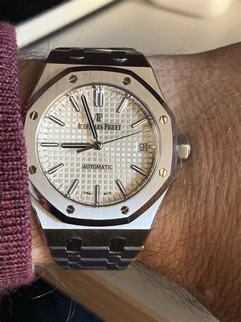 how to tell a real audemars piguet royal oak|audemars piguet 15450st review.